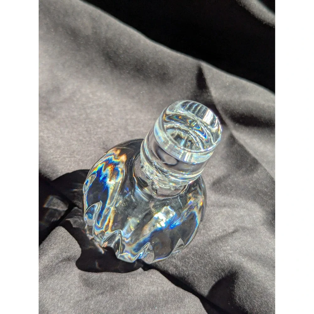 Vintage Crystal Decanter Stopper Clear Glass Replacement 3.5 Inch 17mm Base